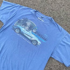 Sold Vintage Corvette T-shirt graphic blue